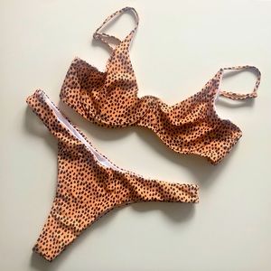 Zaful cheetah print bikini
